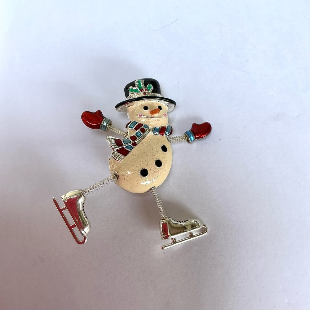 Vintage Danecraft Signed Christmas Holiday Brooch
